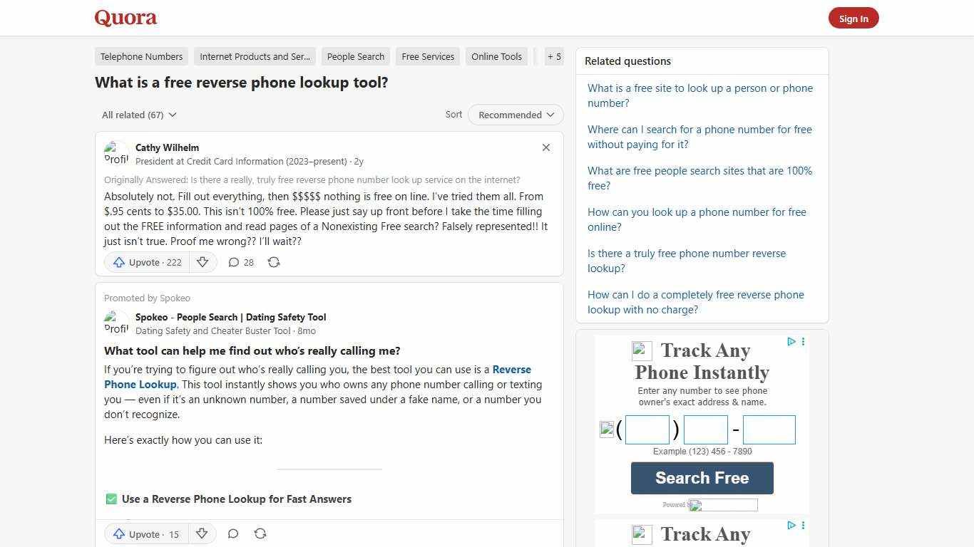 What is a free reverse phone lookup tool? - Quora